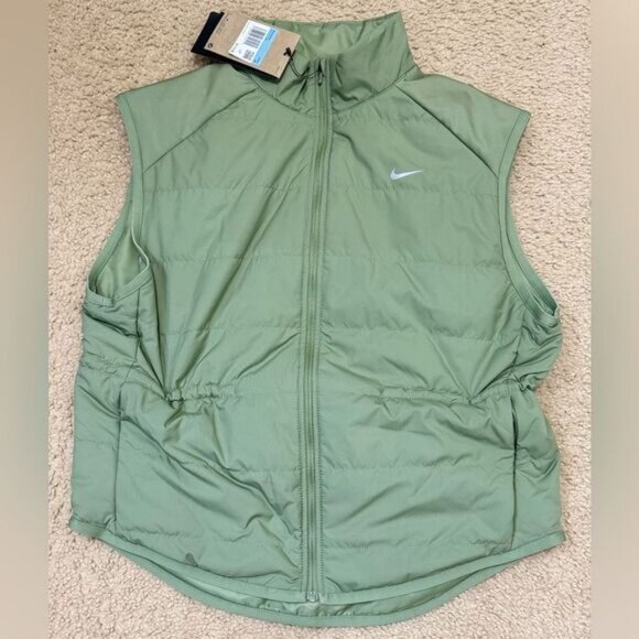 Nike Jackets & Blazers - NWT Nike Women's Therma-FIT Swift Running Vest in Oil Green Sizes M, L